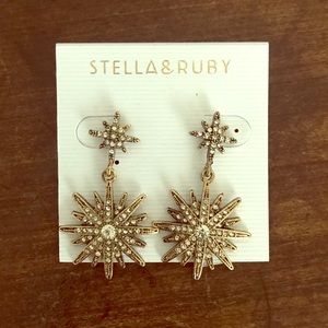 BHLDN Nebula Drop Star Earrings